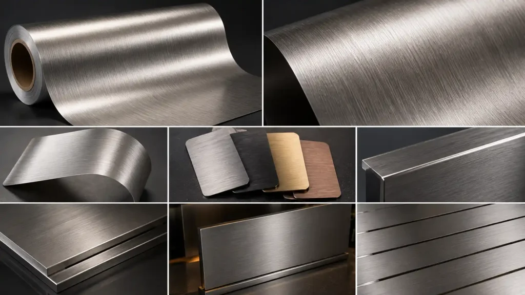Premium brushed foil finish
